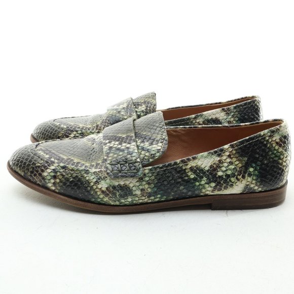 Madewell The Alex Loafer • Women's US 6.5 • Snake Embossed Leather - Picture 6 of 16